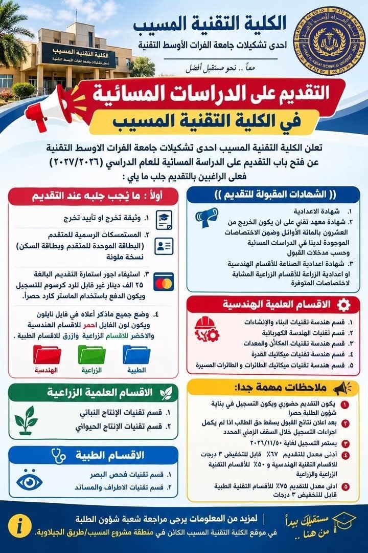 الكلية التقنية المسيب